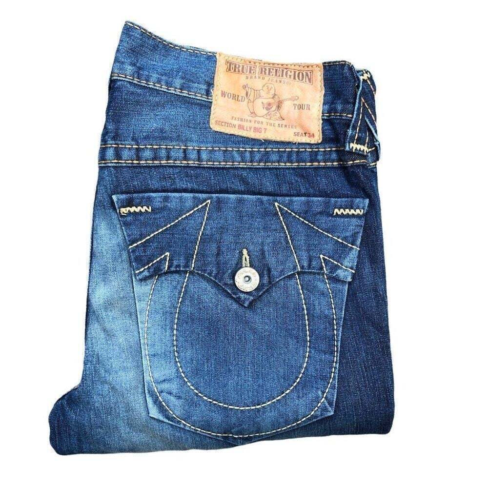 True Religion Jeans Size 33 BILLY BIG T Blue